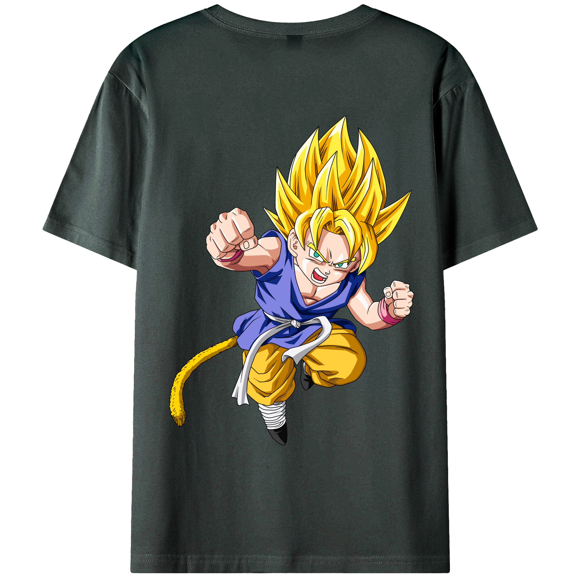 （画像用） ドラゴンボール ベジット DRAGON BALL Vegetto 綿100％ メンズ半袖Tシャツ（バックプリント） 通気性